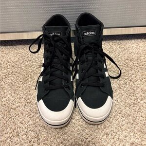 Adidas Women’s Bravada Mid Black and White Sneakers